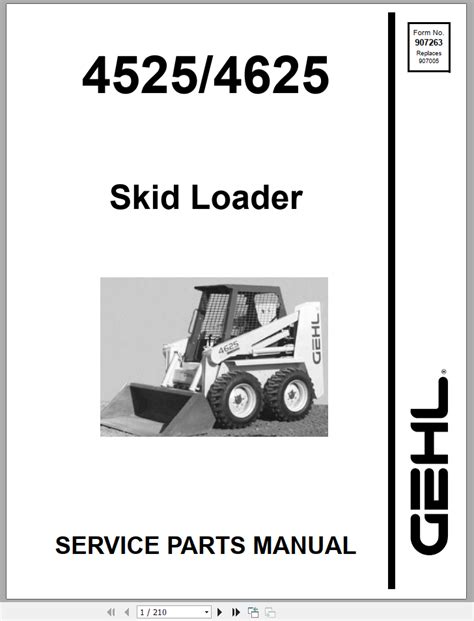 4625 gehl skid steer parts manual|gehl skid steer parts diagram.